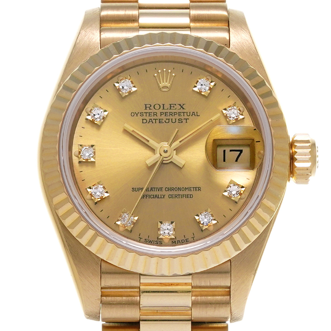 ROLEX(ロレックス)の中古 ロレックス ROLEX 69178G N番(1991年頃製造) シャンパン /ダイヤモンド レディース 腕時計 レディースのファッション小物(腕時計)の商品写真