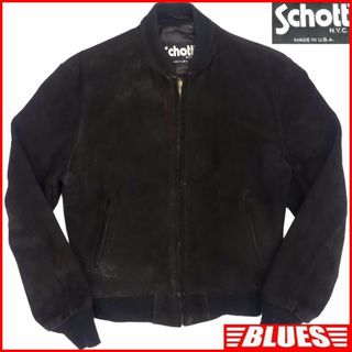 Schott ショット レザージャケット MA-1 スエード 40 JJ897