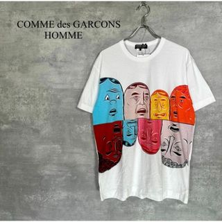 コムデギャルソンオムドゥ(COMME des GARCONS HOMME DEUX)の『コムデギャルソン』(L) プリント Tシャツ(Tシャツ/カットソー(半袖/袖なし))