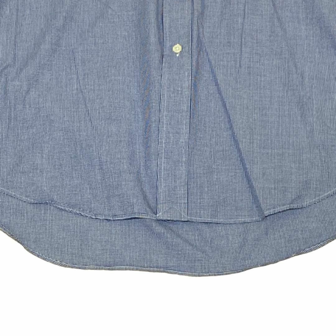 Ralph Lauren(ラルフローレン)のラルフローレン BD半袖シャツ 青白チェック ポニー刺繍 US古着 f57 メンズのトップス(シャツ)の商品写真
