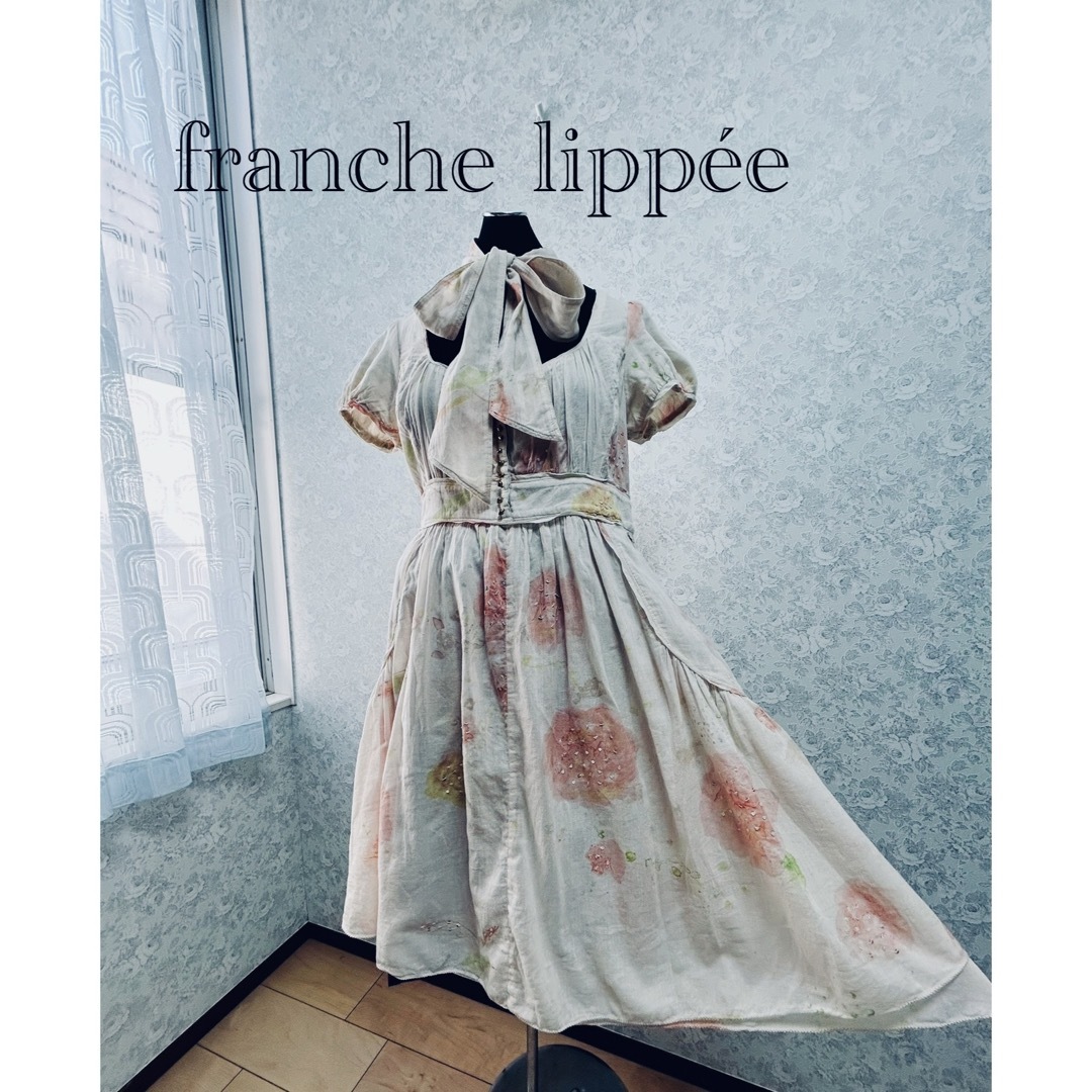 franche lippee(フランシュリッペ)のfranche lippee フランシュリッペ　ワンピース　ふんわり　可愛い レディースのワンピース(ひざ丈ワンピース)の商品写真