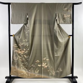 訪問着 身丈158.5cm 裄丈63cm 正絹 秀品 【中古】(着物)