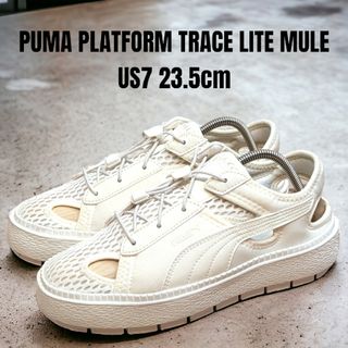 プーマ(PUMA)のPUMA プーマ 厚底サンダル 23.5cm オフホワイト(サンダル)