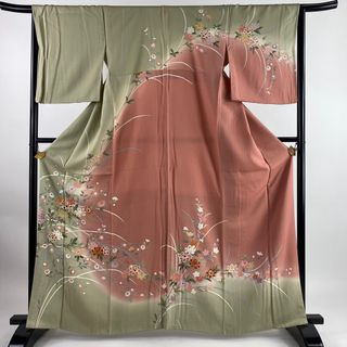 訪問着 身丈164.5cm 裄丈65cm 正絹 秀品 【中古】(着物)