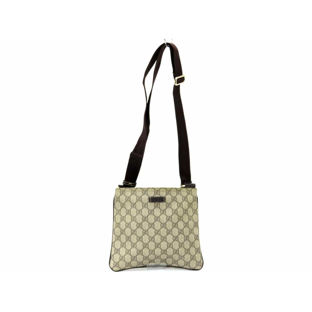 Gucci(グッチ)のグッチ 201538 PVC ベージュ GGスプリーム ショルダー バッグ【池袋店】【中古】 メンズのバッグ(ショルダーバッグ)の商品写真