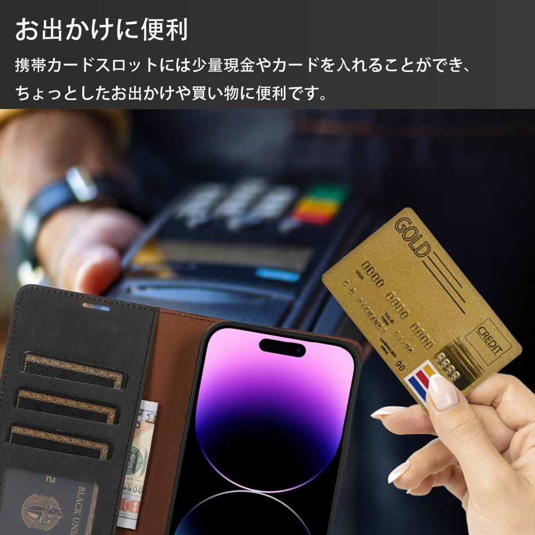 【サイズ:Iphone12/12pro_色:ブラック】【FeeY】 iPhone スマホ/家電/カメラのスマホアクセサリー(その他)の商品写真