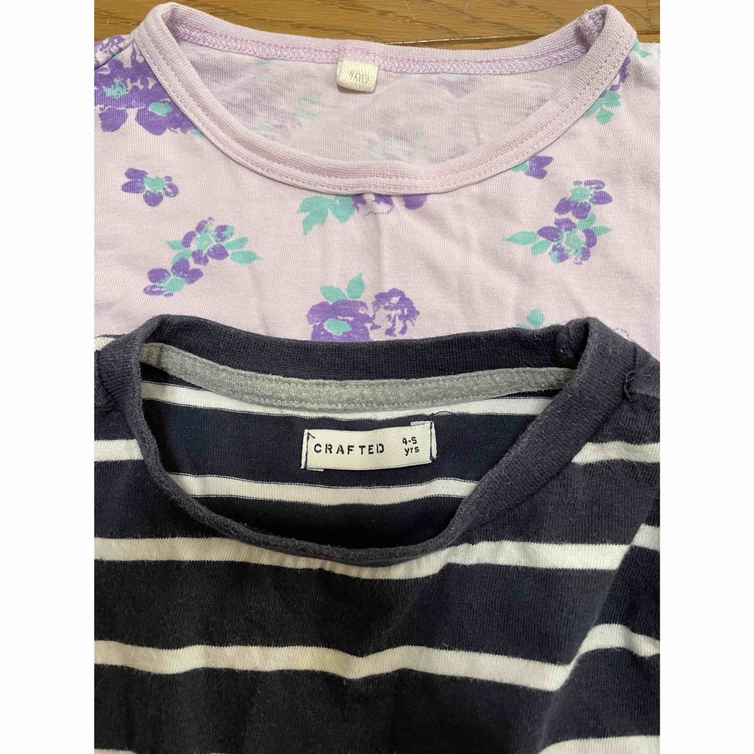 長袖Tシャツ 2枚セット キッズ/ベビー/マタニティのキッズ服女の子用(90cm~)(Tシャツ/カットソー)の商品写真