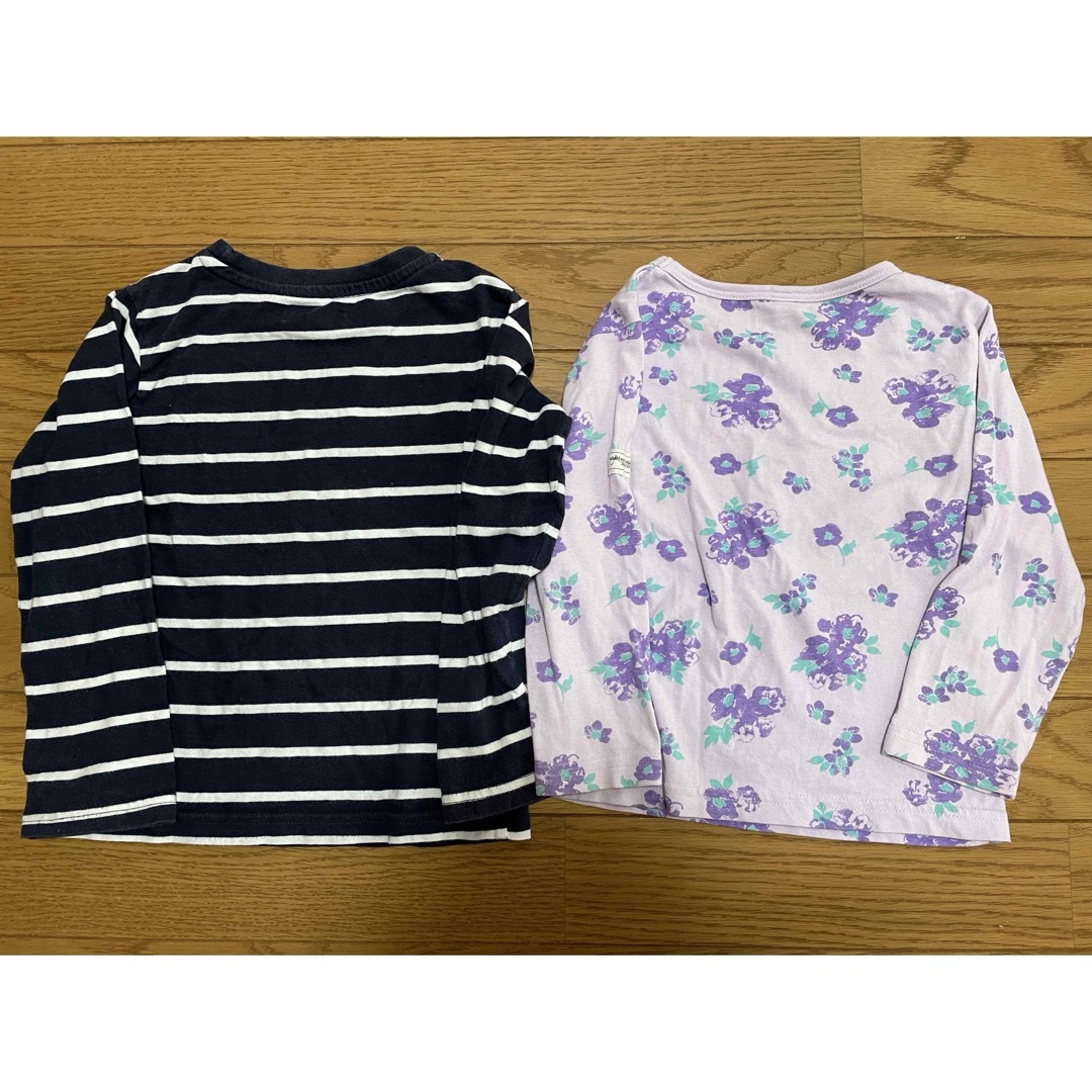 長袖Tシャツ 2枚セット キッズ/ベビー/マタニティのキッズ服女の子用(90cm~)(Tシャツ/カットソー)の商品写真