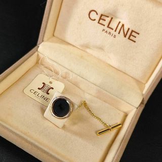 セリーヌ(celine)の【極美品】Celine　セリーヌ　タイピン　タイタック　ゴールド　ブラック　馬車(ネクタイピン)