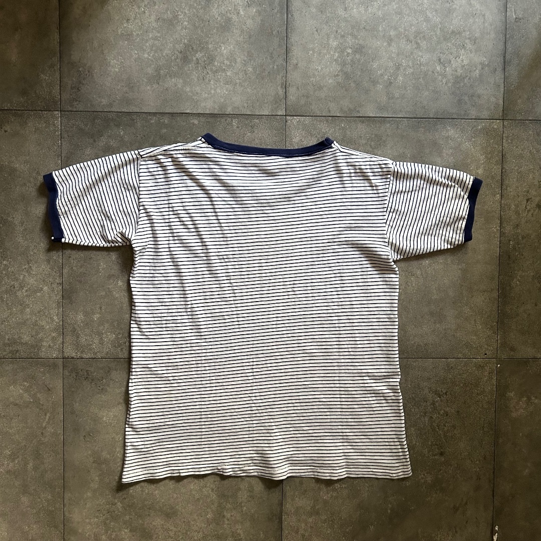 VELVA SHEEN(ベルバシーン)の60s ベルバシーン ボーダーリンガーtシャツ USA製 ボブキャッツ メンズのトップス(Tシャツ/カットソー(半袖/袖なし))の商品写真