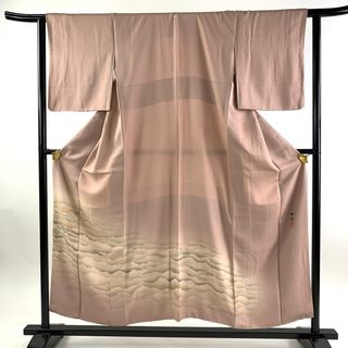 色留袖 身丈153cm 裄丈62cm 正絹 名品 【中古】(着物)