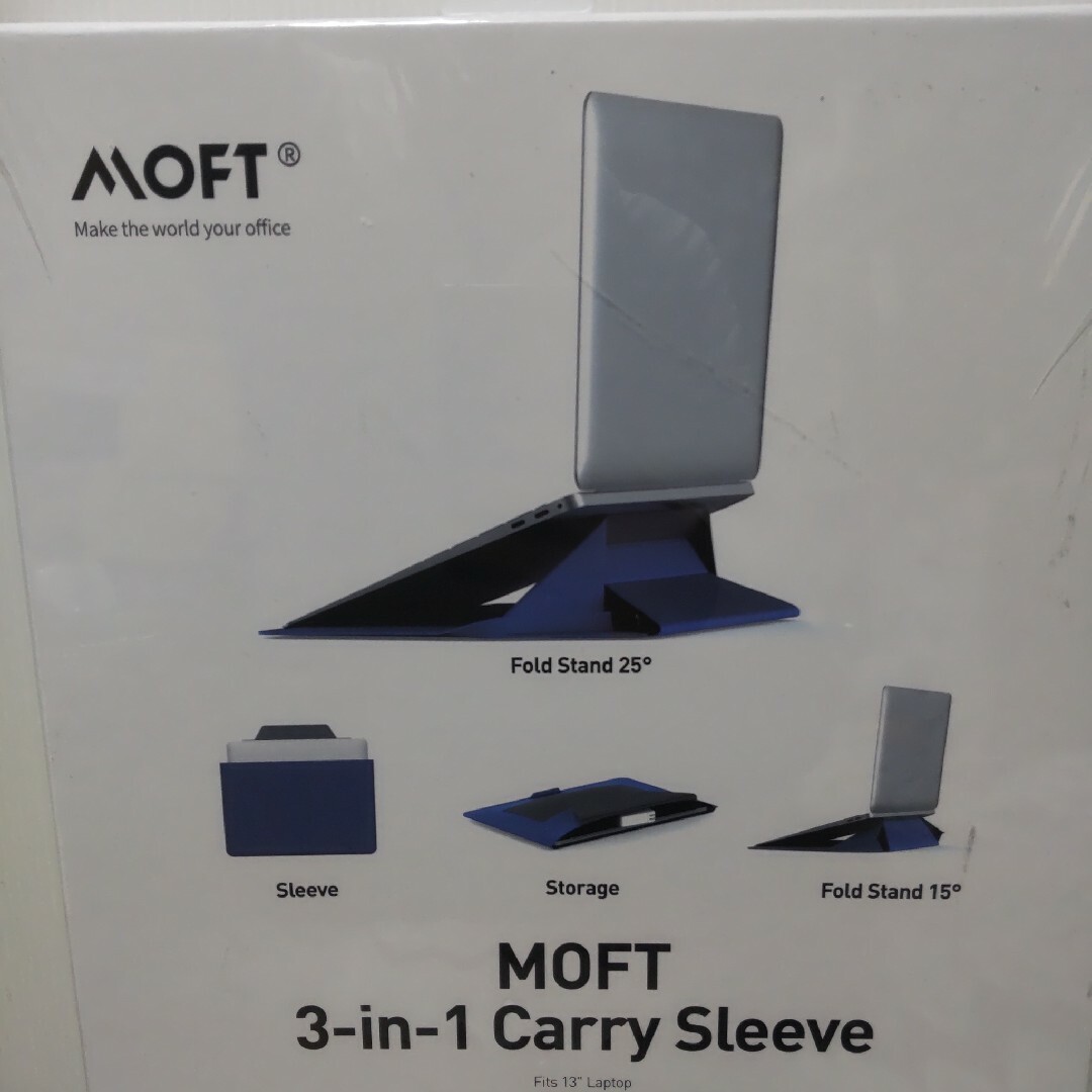 MOFT 13インチ ノートパソコン収納ケースPCスタンド ブラック スマホ/家電/カメラのPC/タブレット(ノートPC)の商品写真