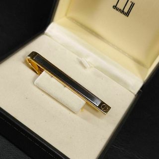 ダンヒル(Dunhill)の【良品】Dunhill　ダンヒル　ネクタイピン　ゴールド　シルバープレート　ロゴ(ネクタイピン)