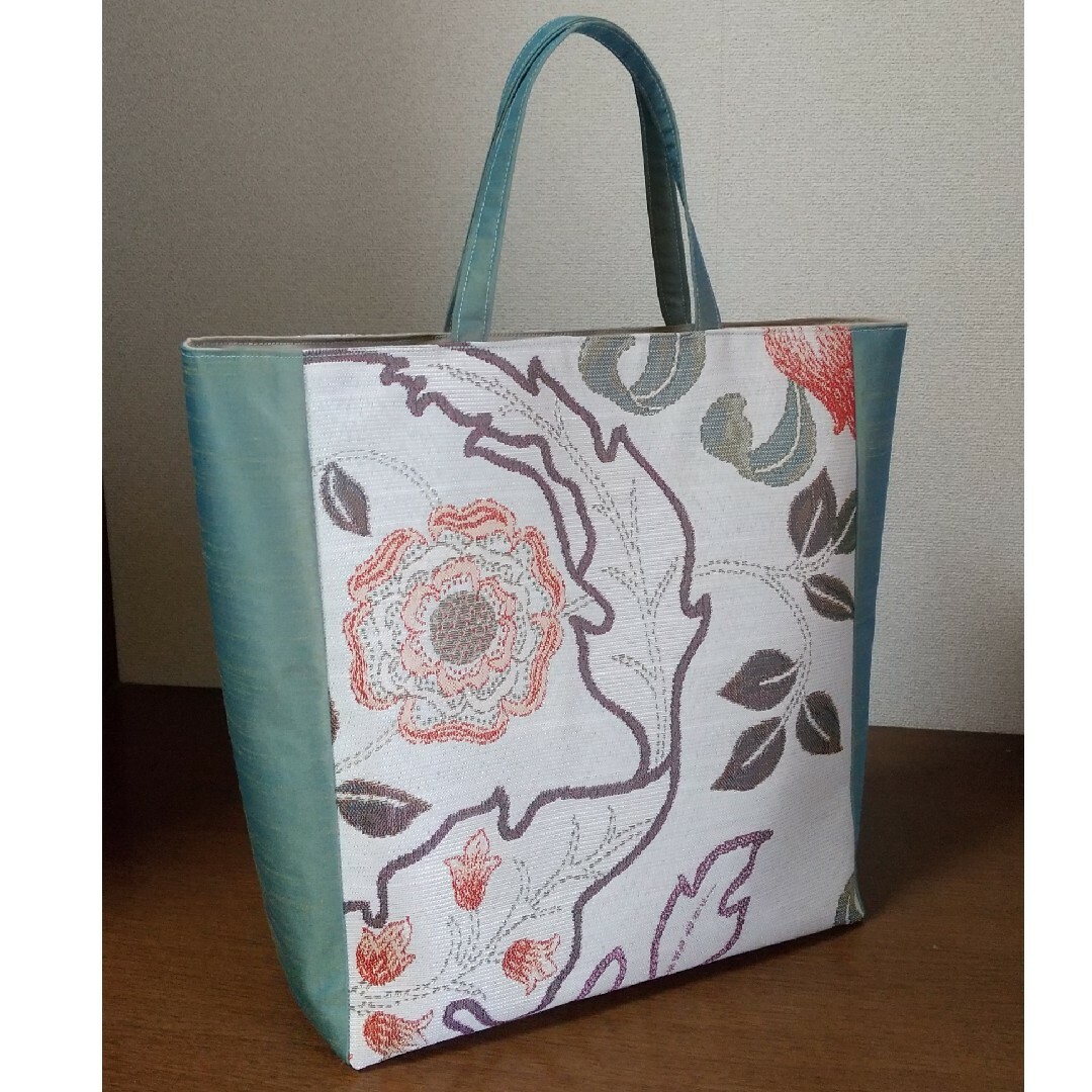 ハンドメイド  トートバッグ  マリーイザベル  モリス 川島織物 ハンドメイドのファッション小物(バッグ)の商品写真