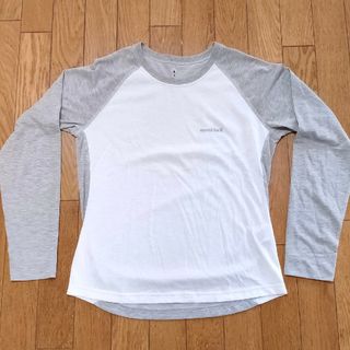 モンベル(mont bell)の【美品】mont-bell　モンベル　レディーストップス　ロンT　ラグラン　M(Tシャツ(長袖/七分))