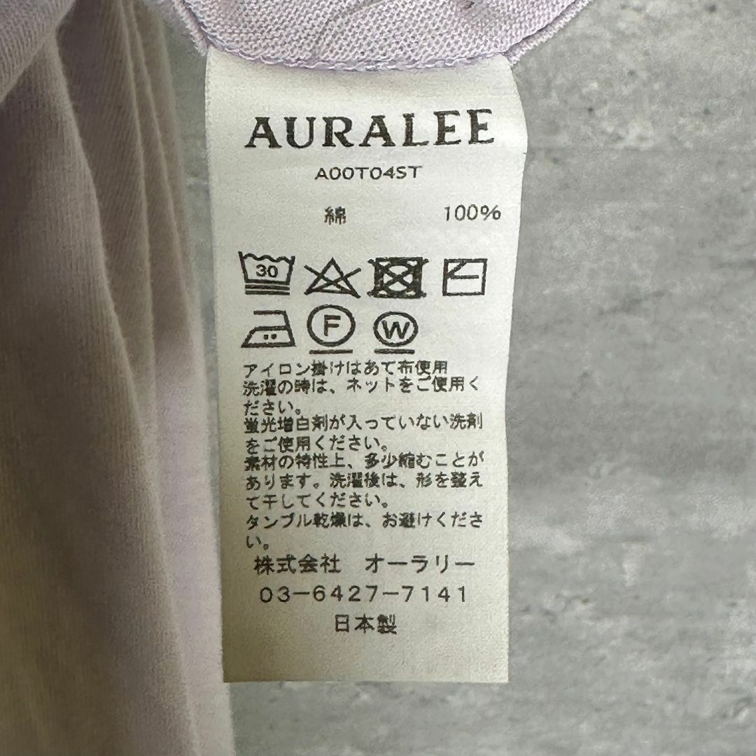 AURALEE(オーラリー)の『AURALEE』オーラリー (1) 半袖 無地 コットンTシャツ レディースのトップス(Tシャツ(半袖/袖なし))の商品写真