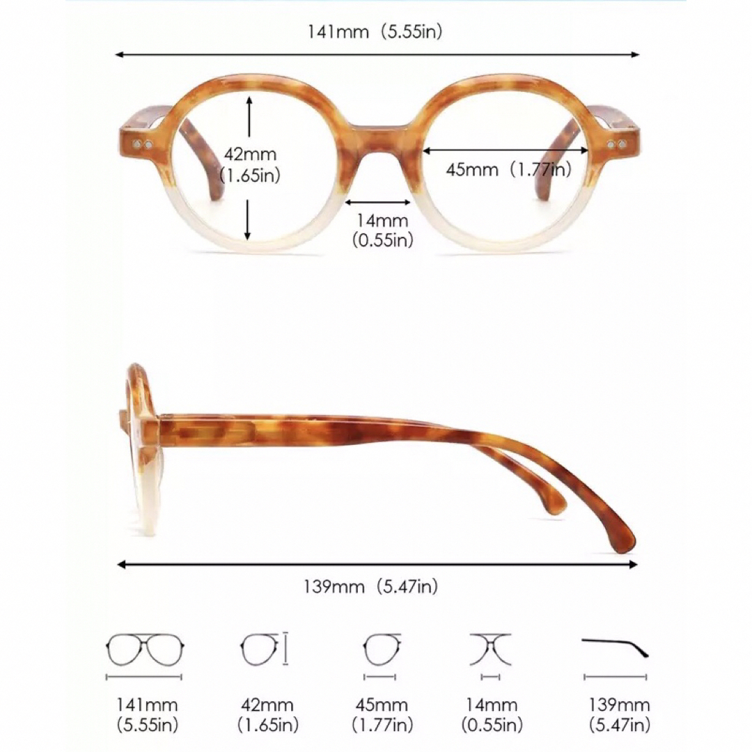 老眼鏡 ラウンド レトロ 丸メガネ ダークグリーン  メンズ レディース 2.0 メンズのファッション小物(サングラス/メガネ)の商品写真