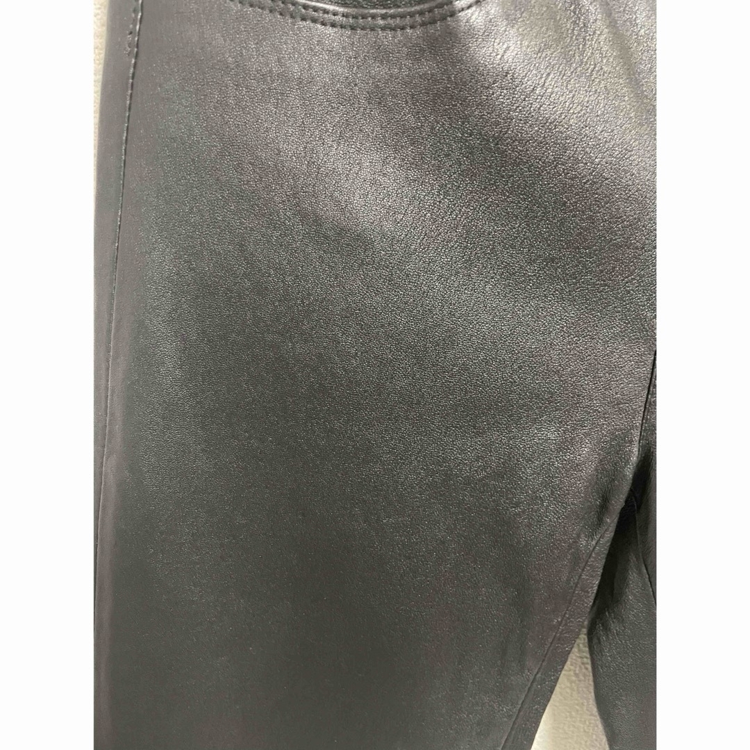 HELMUT LANG(ヘルムートラング)の美品 HELMUT LANG ヘルムートラング レザー パンツ レディースのパンツ(スキニーパンツ)の商品写真