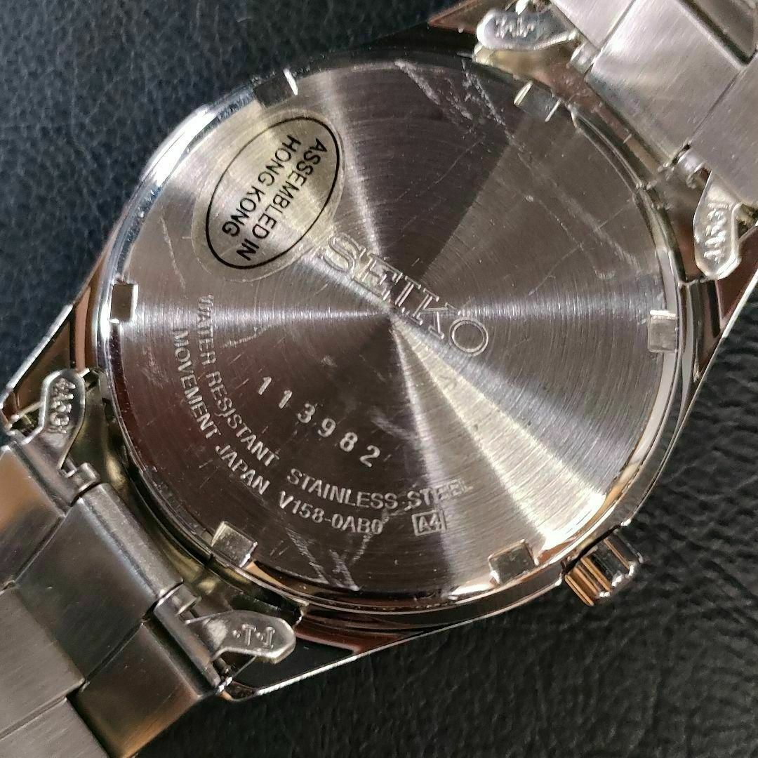 SEIKO(セイコー)の極美品【稼働品】SEIKO　セイコースピリット　V158　ホワイト　ソーラー メンズの時計(腕時計(アナログ))の商品写真