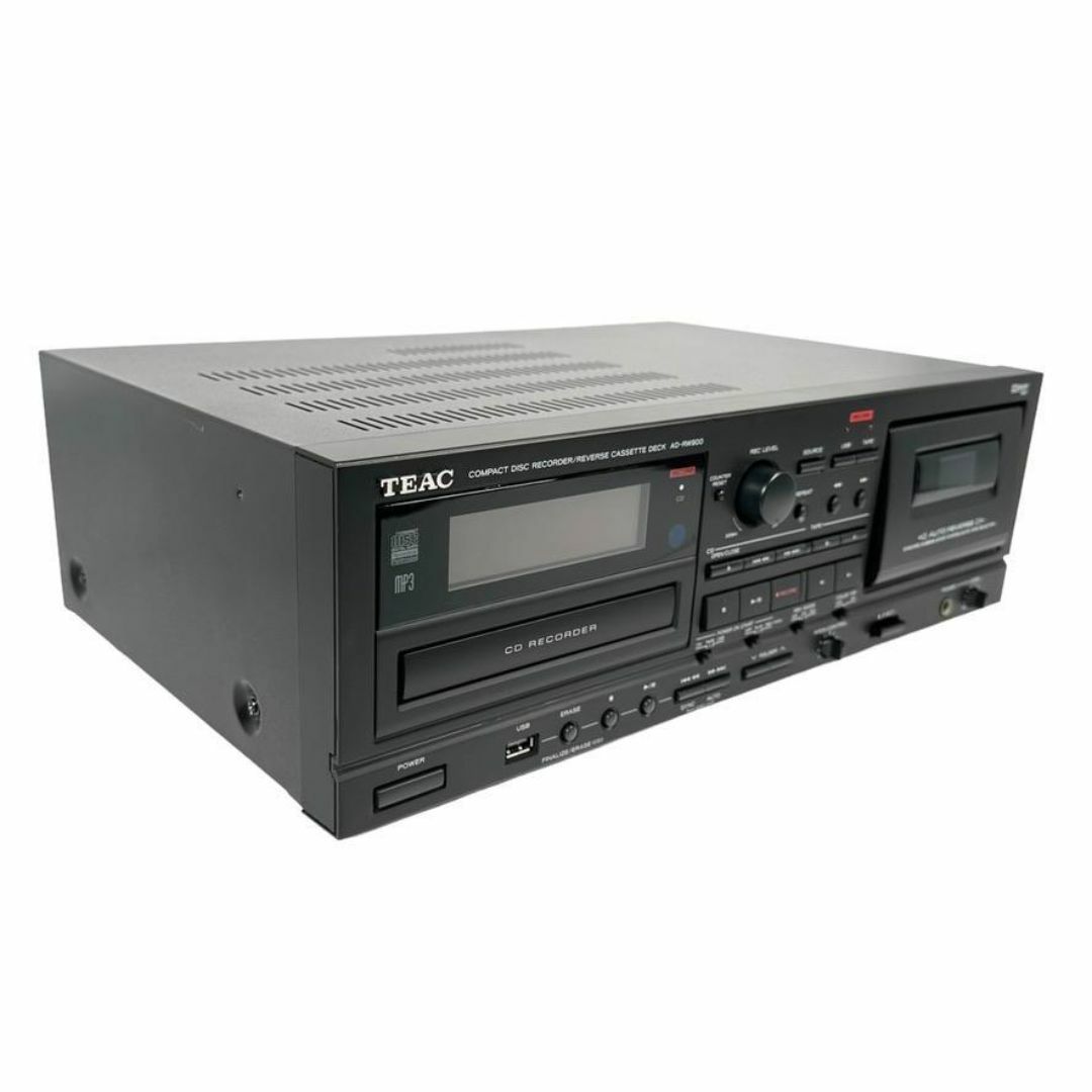 TEAC CD/カセットレコーダー USB接続対応 ブラック AD-RW900 楽器のレコーディング/PA機器(その他)の商品写真