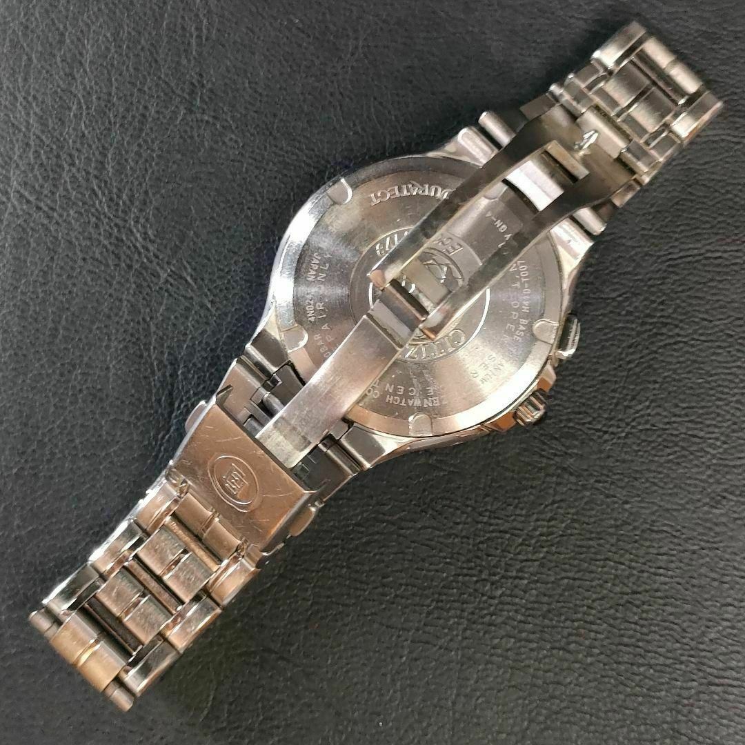 CITIZEN(シチズン)の美品【稼働品】CITIZENシチズン　エクシードH410　ブルーシェル　ソーラー メンズの時計(腕時計(アナログ))の商品写真