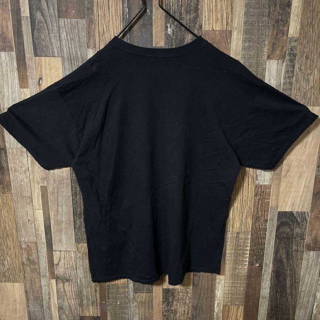 ブラック メンズ プリント スカル ガイコツ XL バイカー 半袖 Tシャツ メンズのトップス(Tシャツ/カットソー(半袖/袖なし))の商品写真