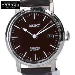 セイコー 【美品】SARX067 6R35 PRESAGE プレザージュ 渡辺力 琺瑯ダイヤル シースルーバック 自動巻き