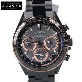 シチズン(CITIZEN)のシチズン 【新品同様】CC4016-67E F950 ACT Line ATTESA アクトライン アテッサ ブラックチタンシリーズ エコ・ドライブ電波(腕時計(アナログ))