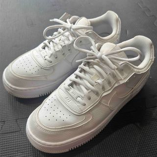 ナイキ(NIKE)のNIKE エアフォース1ロートリプルホワイトシャドウ(スニーカー)