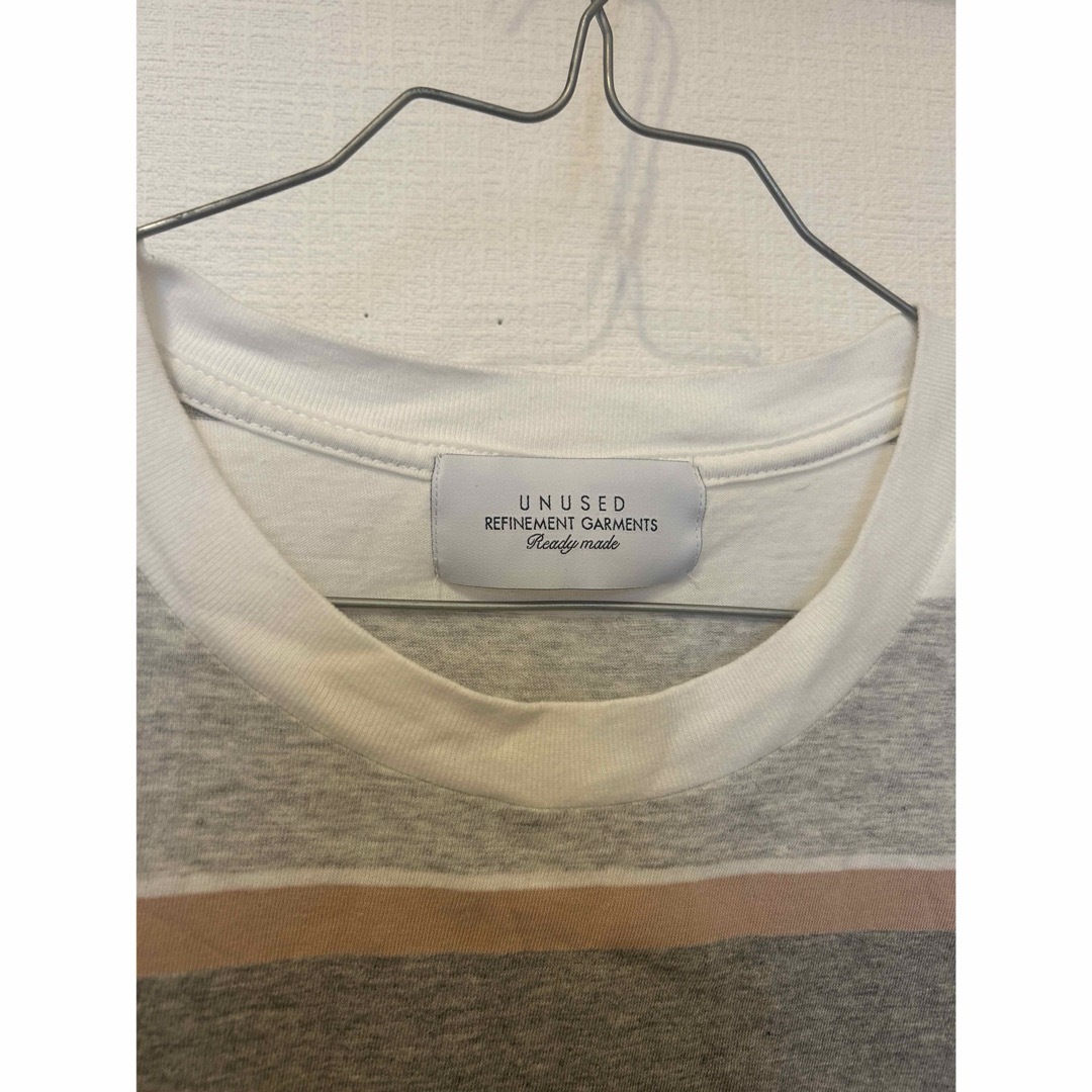UNUSED(アンユーズド)の2023ssUNUSEDアンユーズド　ボーダーTシャツ メンズのトップス(Tシャツ/カットソー(半袖/袖なし))の商品写真