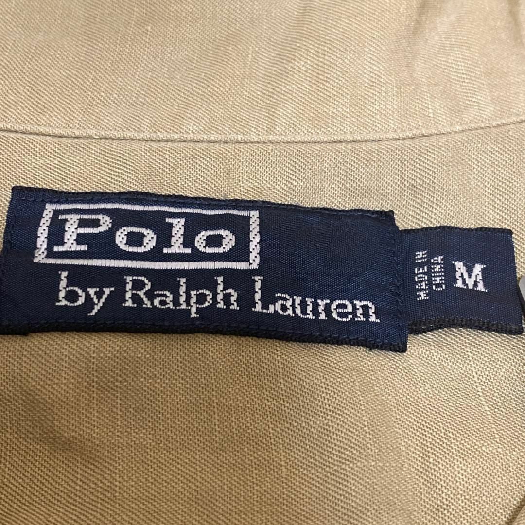 POLO RALPH LAUREN(ポロラルフローレン)のポロラルフローレン シルクリネン 半袖シャツ オープンカラー ポニー刺繍f61 メンズのトップス(シャツ)の商品写真