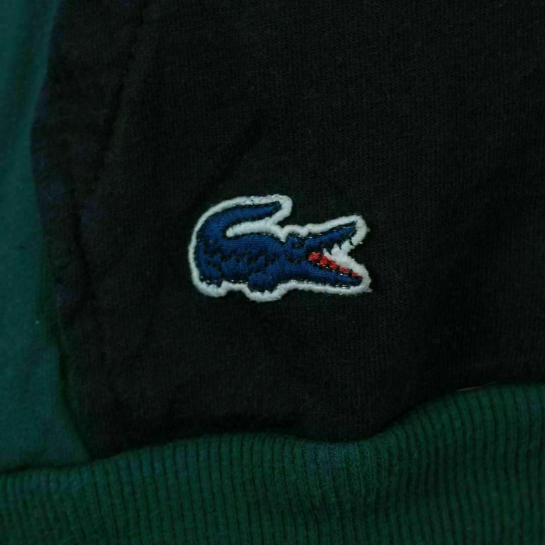 LACOSTE(ラコステ)の【希少】ラコステ パーカー パジャマ プルオーバー グレー モスグリーン M メンズのトップス(パーカー)の商品写真