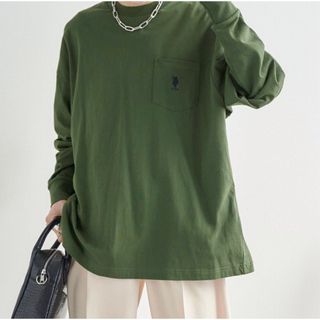 ユーエスポロアッスン(U.S. POLO ASSN.)のpolo Tシャツ グリーン(Tシャツ(長袖/七分))