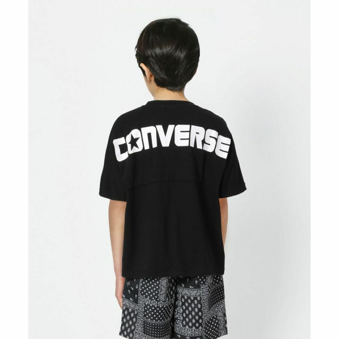 CONVERSE(コンバース)の新品　CONVERSE ライトオン　半袖Tシャツ　子供服　キッズ　黒　140cm キッズ/ベビー/マタニティのキッズ服男の子用(90cm~)(Tシャツ/カットソー)の商品写真