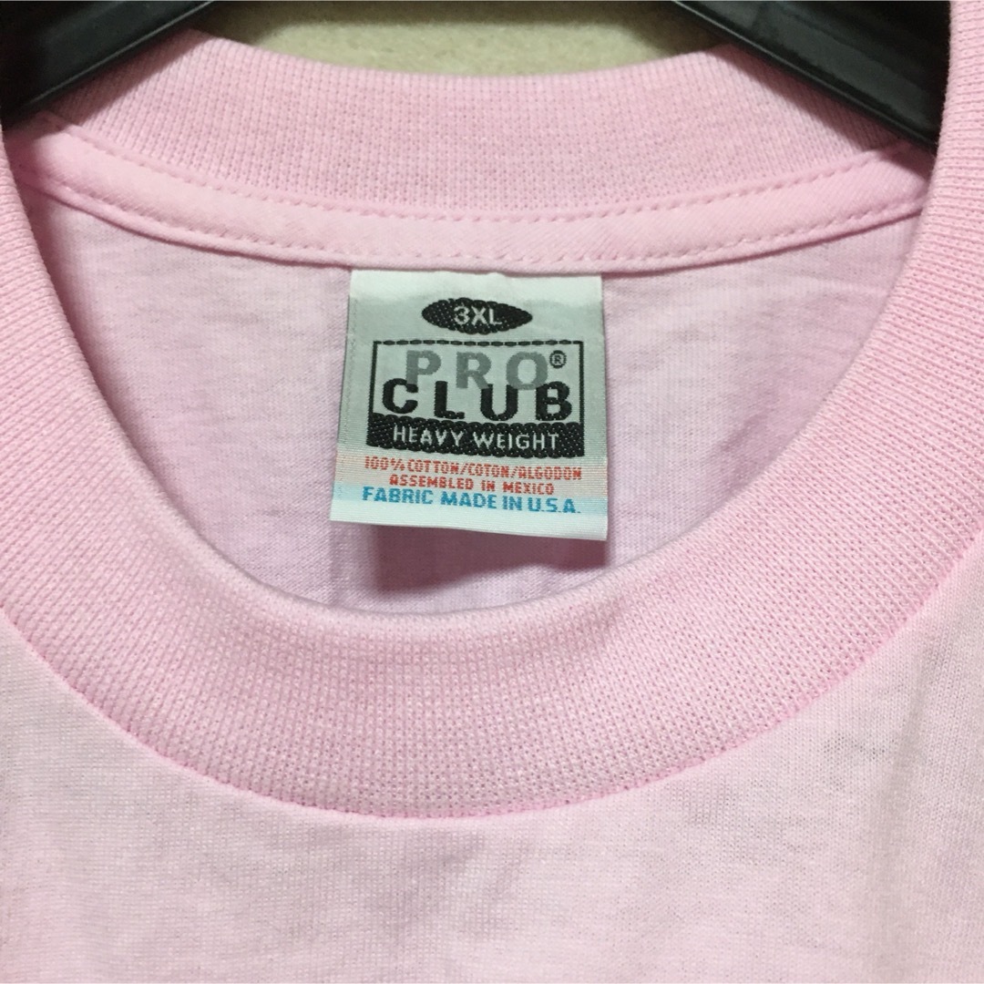 PRO CLUB(プロクラブ)の新品 PROCLUB プロクラブ ヘビーウェイト 半袖Tシャツ ピンク 3XL メンズのトップス(Tシャツ/カットソー(半袖/袖なし))の商品写真