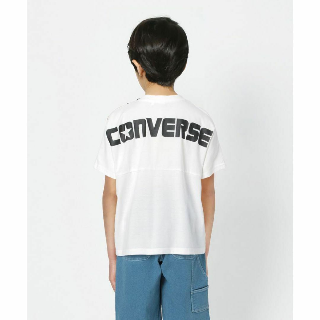 CONVERSE(コンバース)の新品　CONVERSE ライトオン　半袖Tシャツ　子供服　キッズ　白　130cm キッズ/ベビー/マタニティのキッズ服男の子用(90cm~)(Tシャツ/カットソー)の商品写真