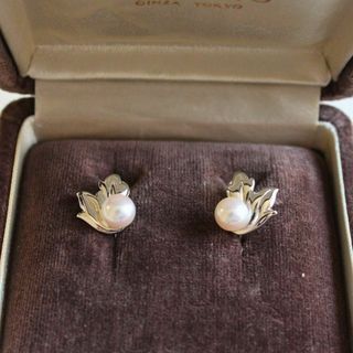 ミキモト(MIKIMOTO)のMIKIMOTO ミキモト アコヤパール シルバー イヤリング(イヤリング)