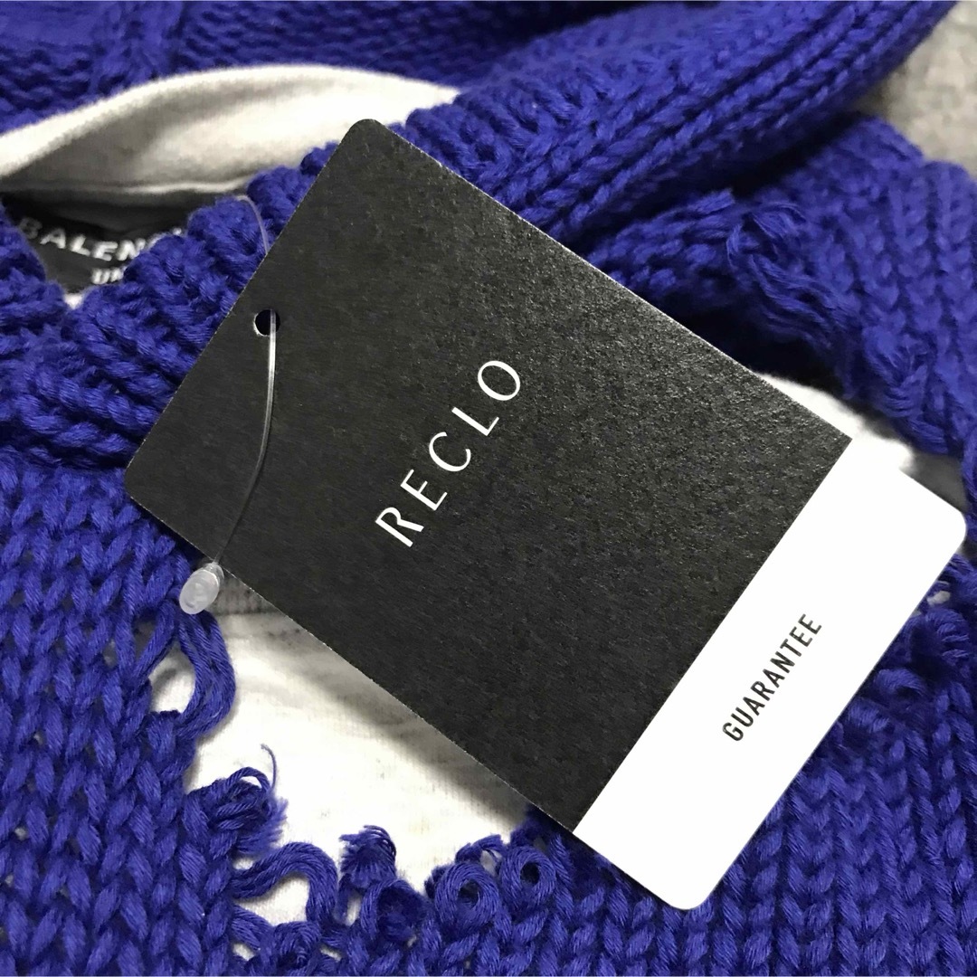 Balenciaga(バレンシアガ)のバレンシアガ　キャンペーンロゴ　デストロイニットパーカー メンズのトップス(パーカー)の商品写真