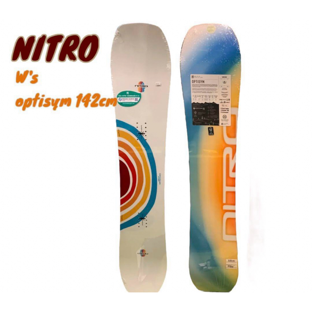 NITRO(ナイトロ)のNITRO  optisym レディース 142cm スポーツ/アウトドアのスノーボード(ボード)の商品写真