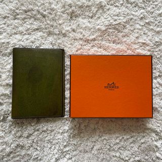 エルメス(Hermes)の【HERMES】【エルメス】手帳カバー グリーン(手帳)