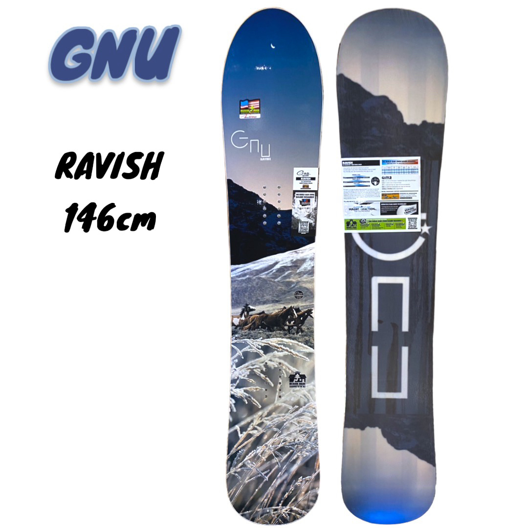 GNU RAVISH 146cm レディースボード スポーツ/アウトドアのスノーボード(ボード)の商品写真