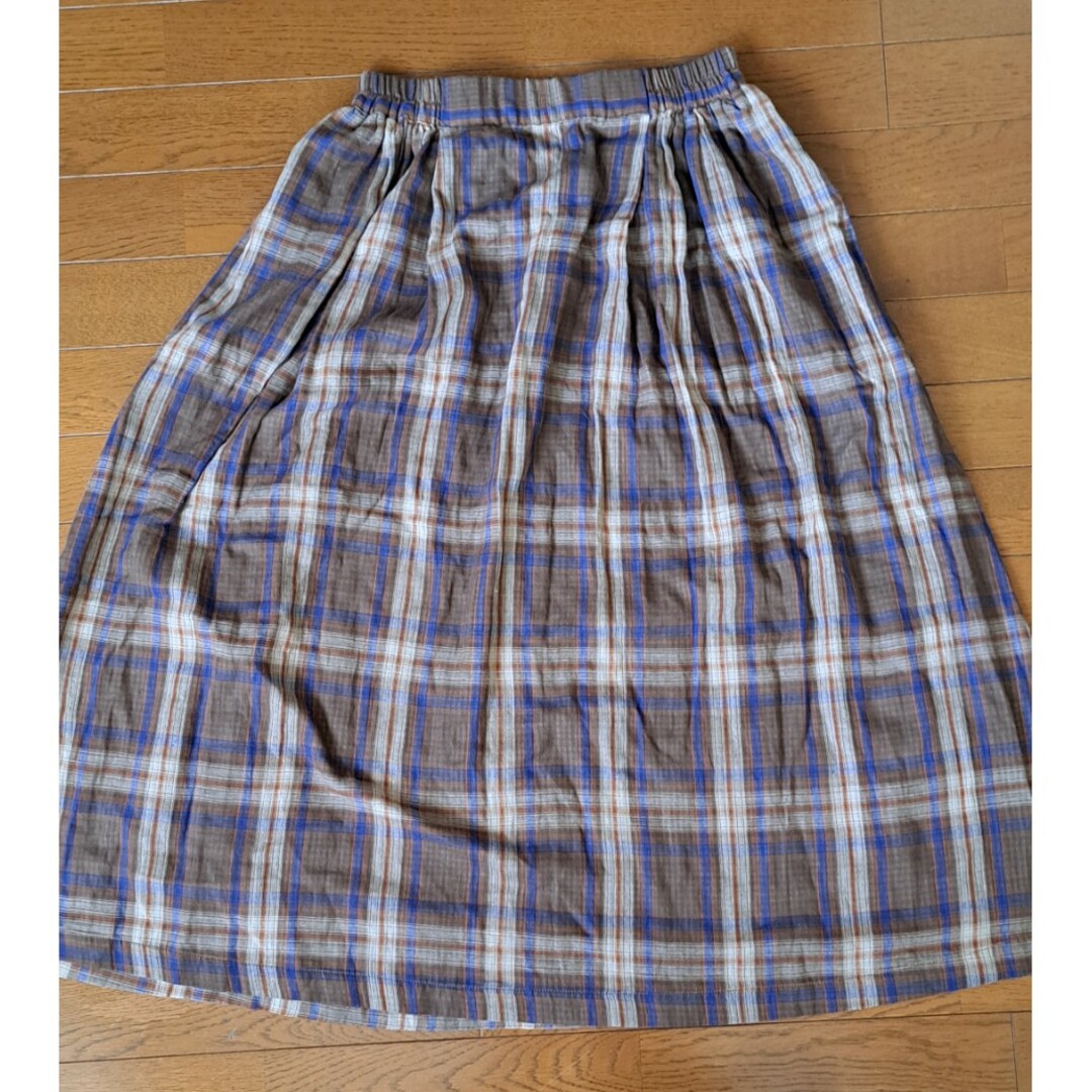 チェックスカート レディースのスカート(ロングスカート)の商品写真