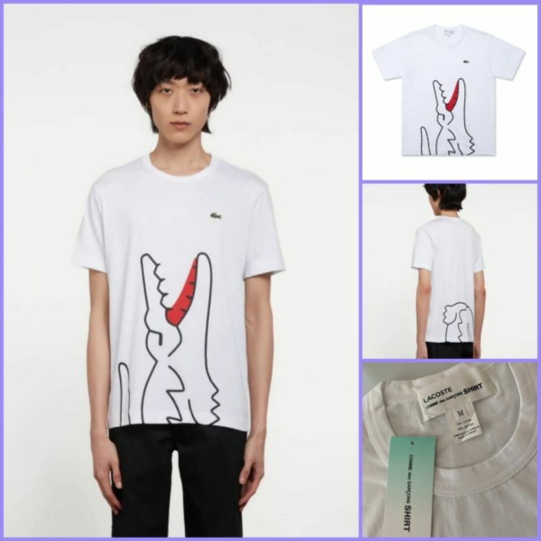 LACOSTE(ラコステ)のCOMME des GARCONS SHIRT LACOSTE TEE (M) メンズのトップス(Tシャツ/カットソー(半袖/袖なし))の商品写真