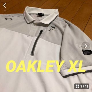 オークリー(Oakley)のOAKLEY オークリースカル半袖ポロシャツ　XL(ウエア)