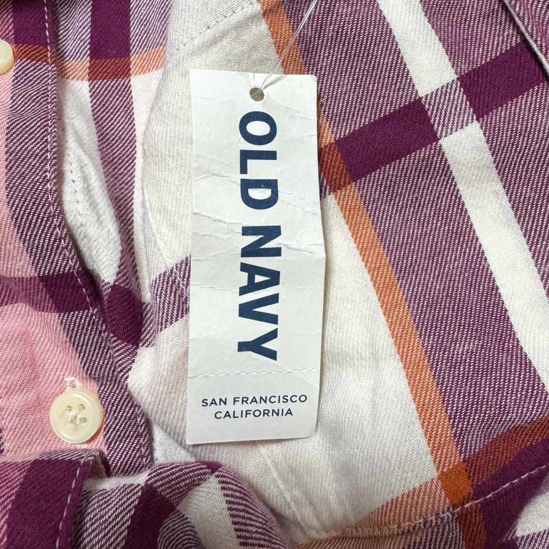 Old Navy(オールドネイビー)の【タグ付き】OLD NAVY チェックシャツ レディースのトップス(シャツ/ブラウス(長袖/七分))の商品写真
