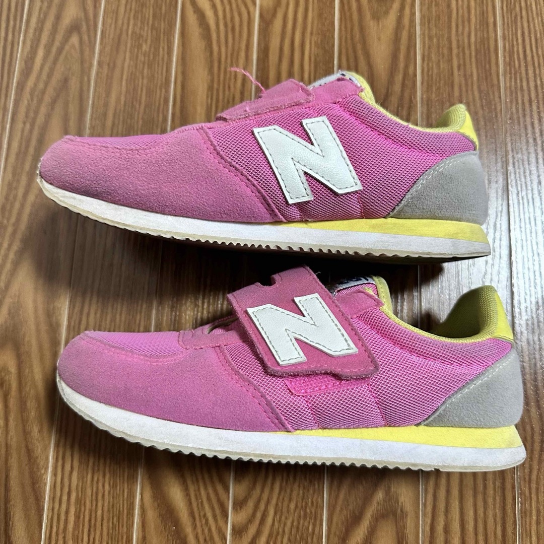 New Balance(ニューバランス)のニューバランス スニーカー ピンク 20cm キッズ/ベビー/マタニティのキッズ靴/シューズ(15cm~)(スニーカー)の商品写真