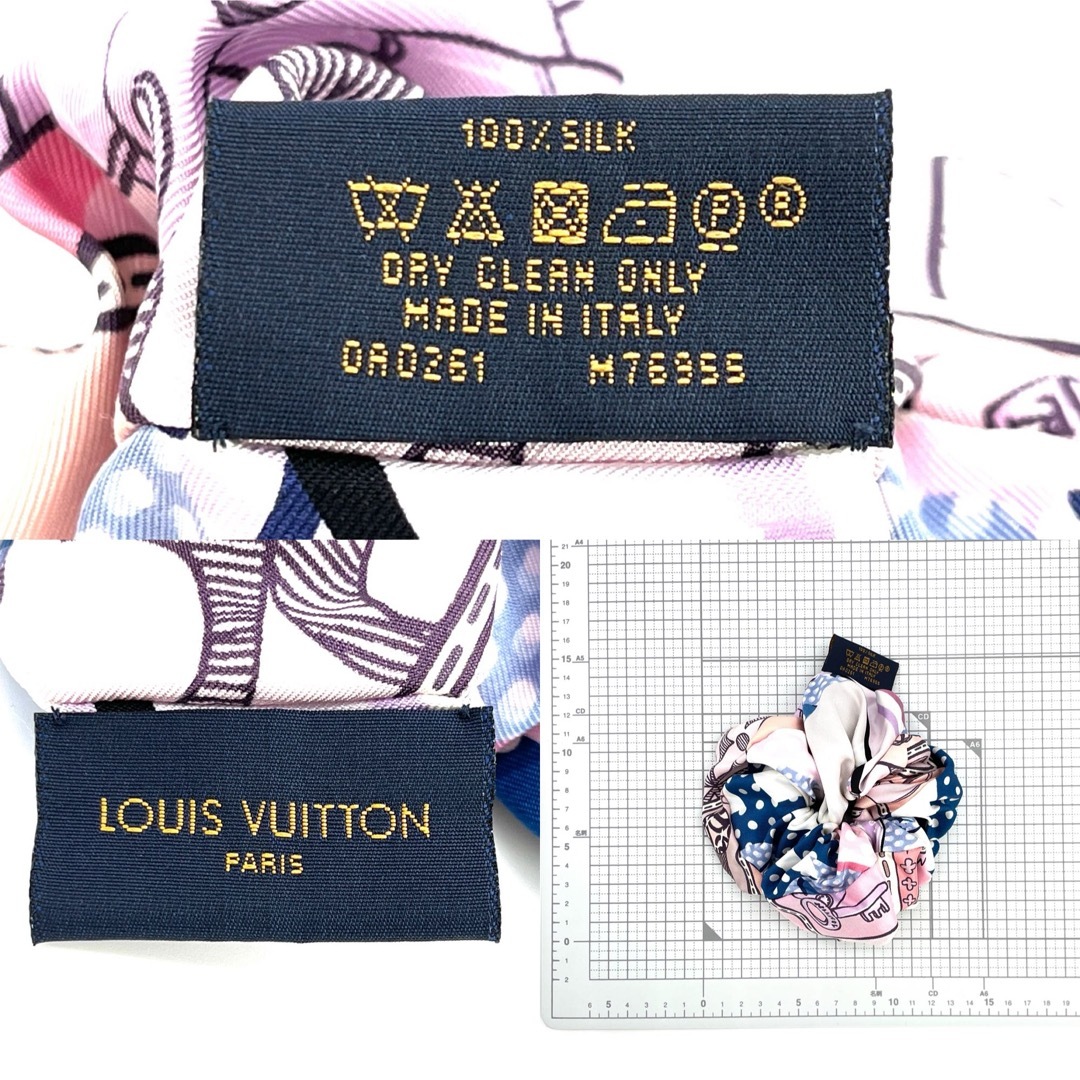 LOUIS VUITTON(ルイヴィトン)のルイヴィトン M76955 シュシュ･トロ シュー シルク100％ ヘアゴム レディースのヘアアクセサリー(ヘアゴム/シュシュ)の商品写真