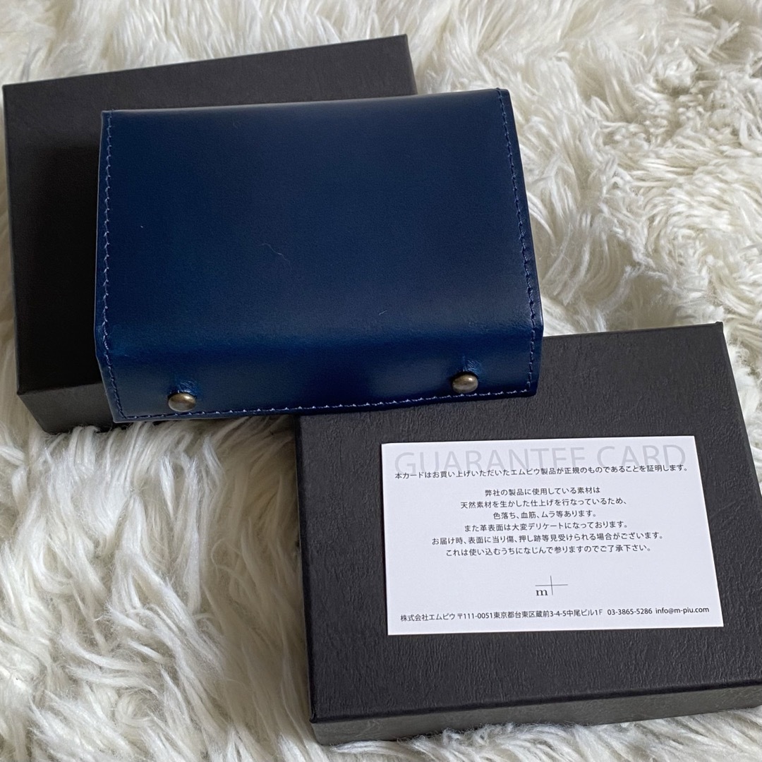 m+(エムピウ)のエムピウ　ミッレフォッリエ　ブルーチョコ　P25 財布 メンズのファッション小物(折り財布)の商品写真