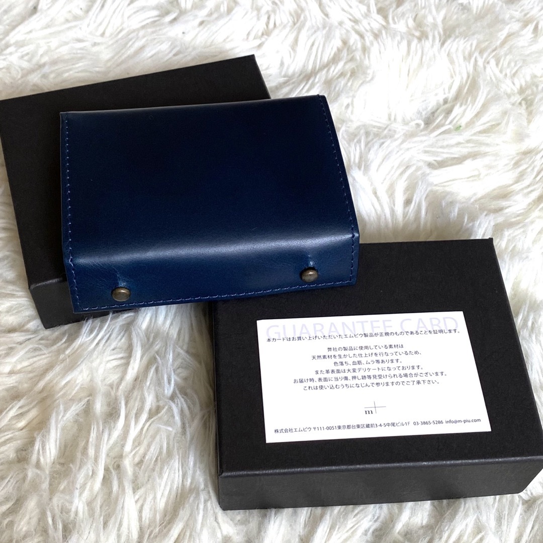 m+(エムピウ)のエムピウ　ミッレフォッリエ　ブルーチョコ　P25 財布 メンズのファッション小物(折り財布)の商品写真