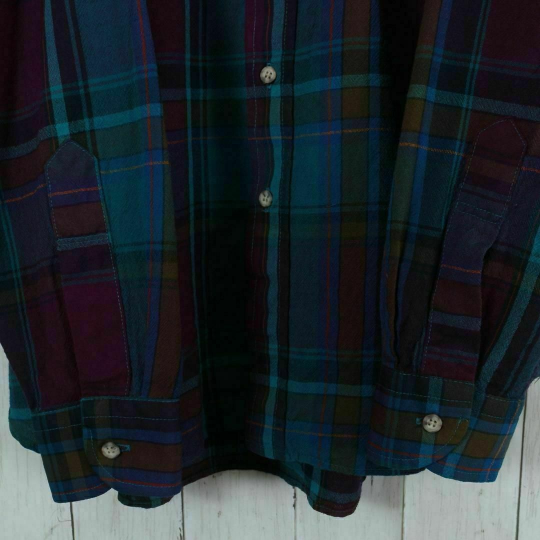 PENDLETON(ペンドルトン)の【希少】ペンドルトン 70s シャツ USA製 オンブレ チェック柄 長袖 L メンズのトップス(シャツ)の商品写真